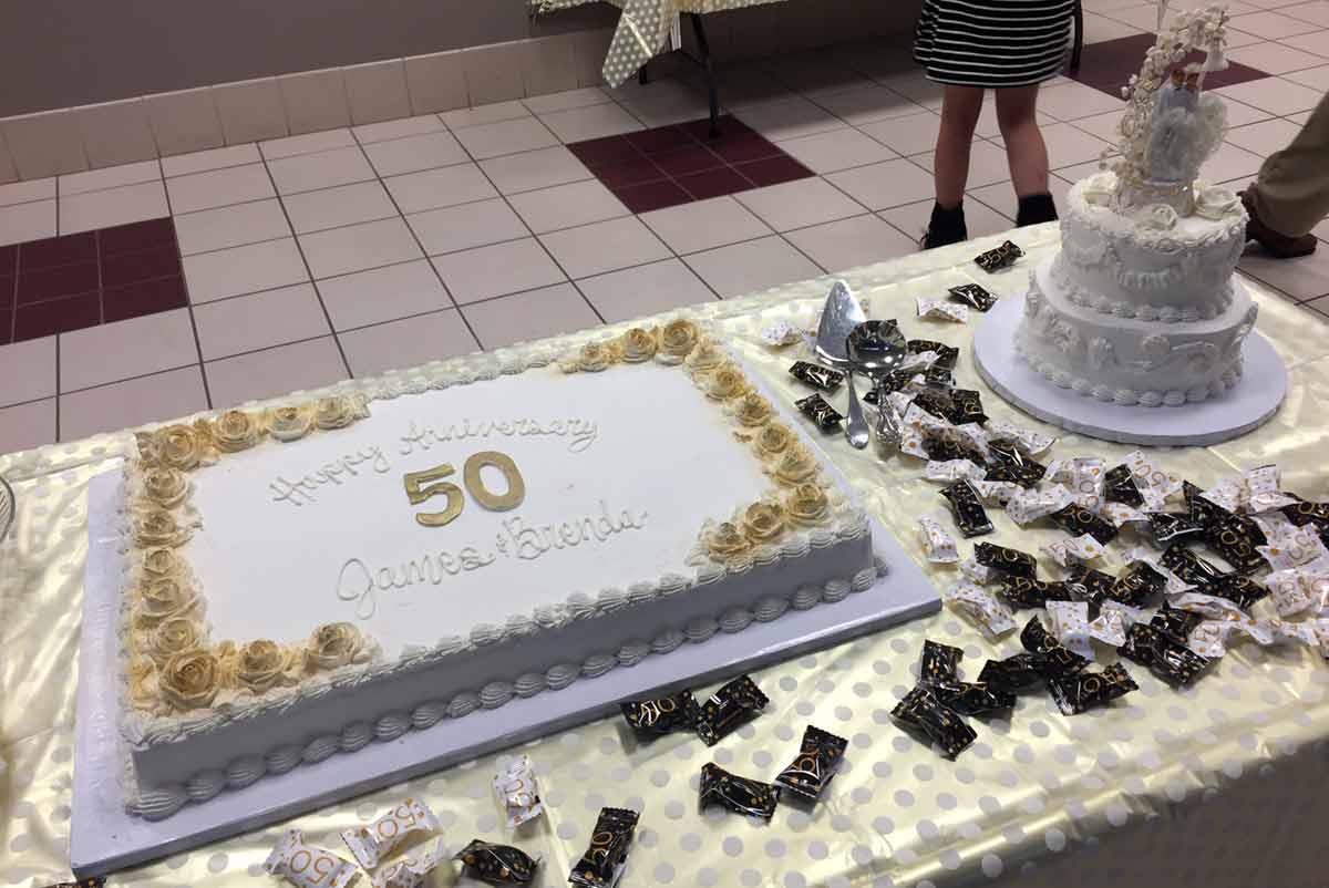 50th wedding anniversary cake