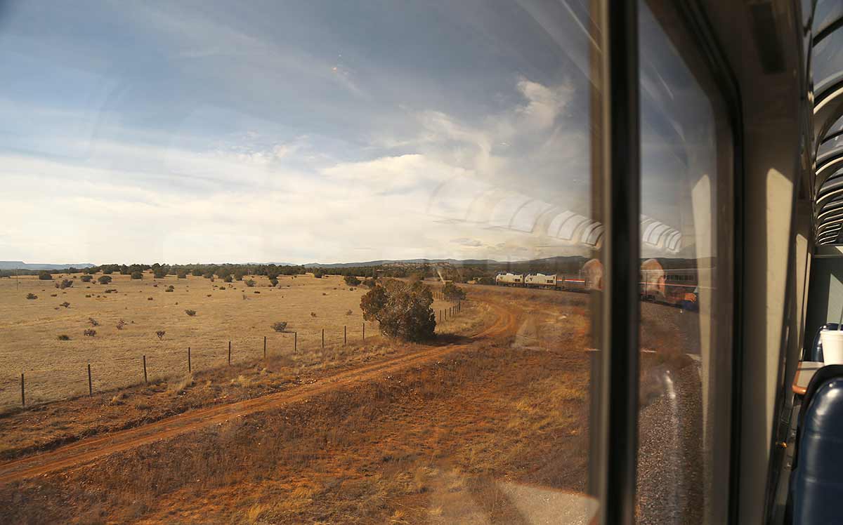 Amtrak's Southwest Chief near Raton Pass in New Mexico