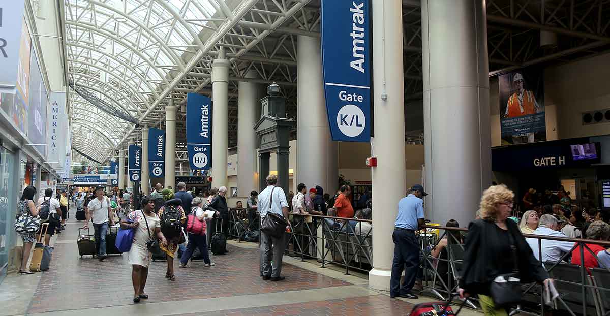 The Amtrak Concourse at Washington Union Station