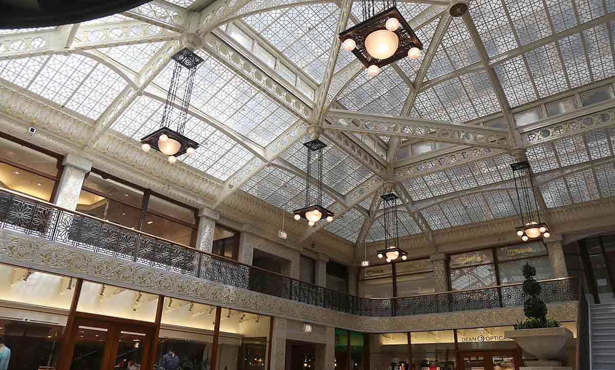 The Rookery skylight interior