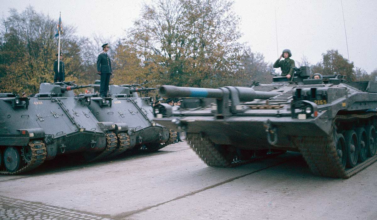 King Carl XVI Gustav at P2 300th anniversary parade, 1976