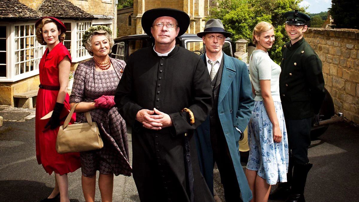 Father Brown cast posing