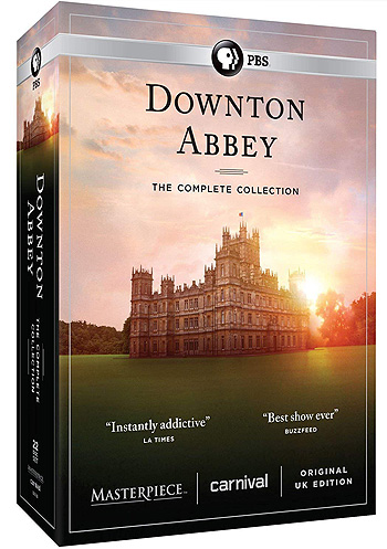 Boxed set of the "Downton Abbey" TV series